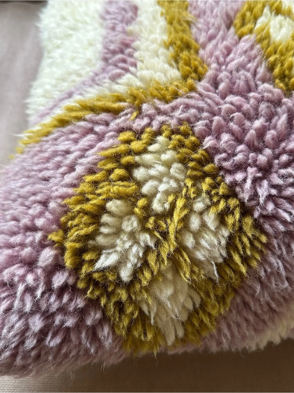 Wool and Cotton Tufted Pillow - Picture 3 of 7